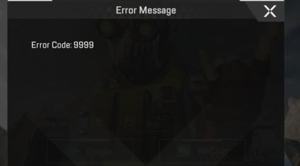 《apex英雄手游》错误代码errorcode9999出现原因