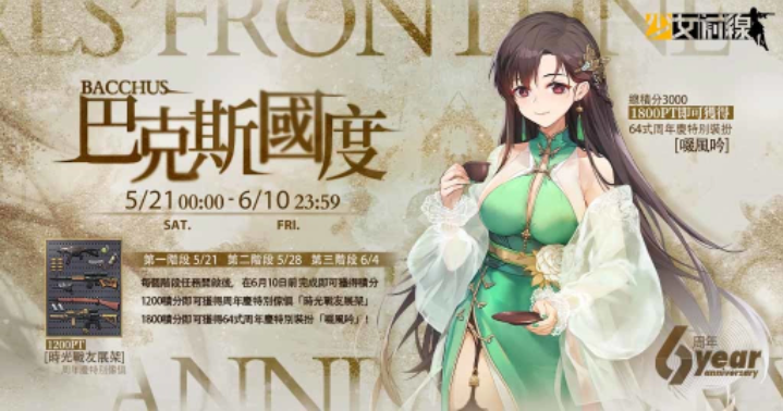 《少女前线》全球上市6周年庆典即将开幕周年庆装扮与周年活动同步登场