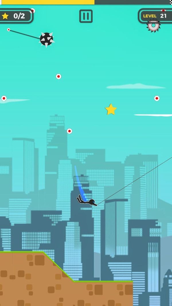 火柴人绳索跑酷截图(1)