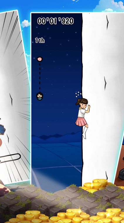 攀岩上升的女孩截图(3)