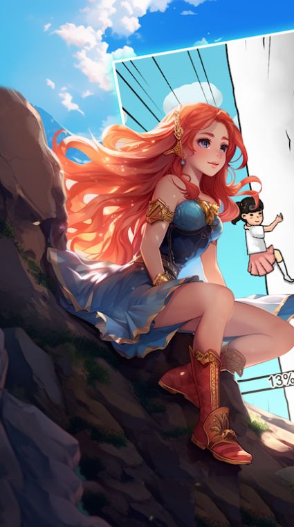 攀岩上升的女孩截图(1)