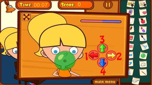 高中女生课堂上捣乱截图(1)