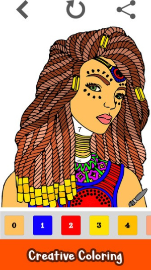 女孩发型着色书截图(4)