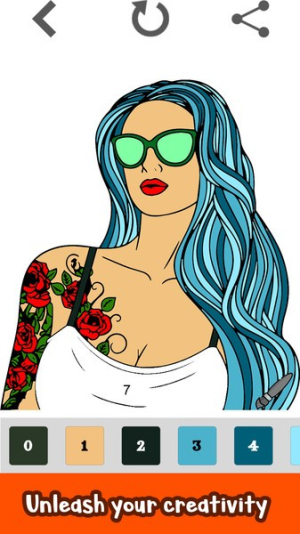 女孩发型着色书截图(2)