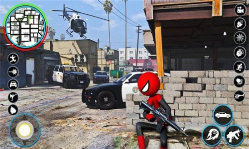 火柴人绳索蜘蛛侠截图(1)