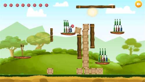 弹弓击倒瓶子截图(2)
