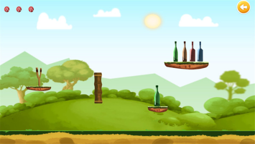 弹弓击倒瓶子截图(1)