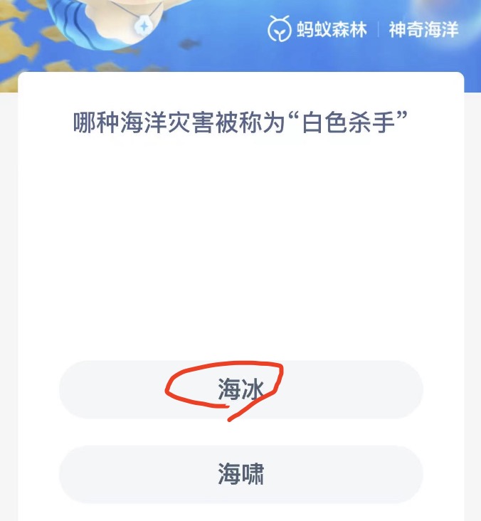 《支付宝》神奇海洋11月2日答案分享